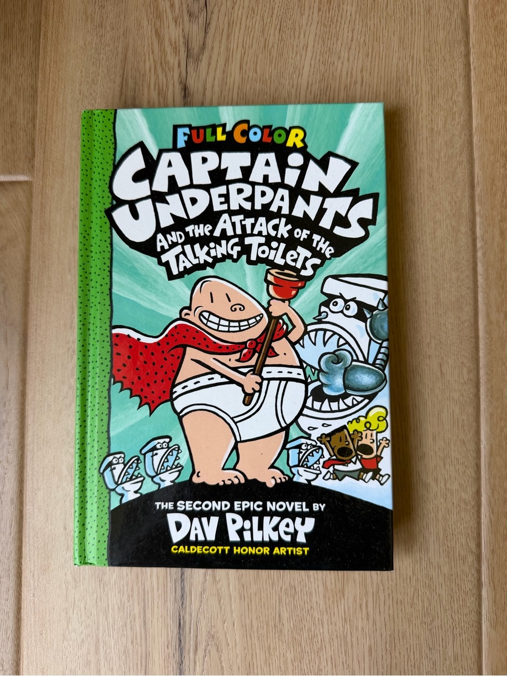 Captain Underpants and the Attack of the Talking Toilets — Green Cover